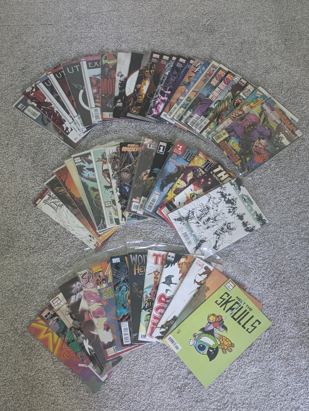 HUGE Marvel Comics Lot (65) No Duplicates X-Men Avengers Thanos Fantastic Four